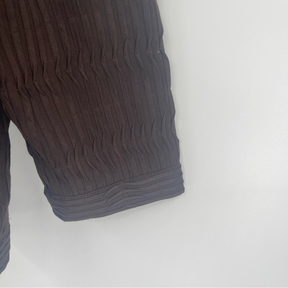 Chicos Jacket Women Size 0 (S) Brown Coat Art To Wear Beaded Collar Lined - Picture 7 of 10